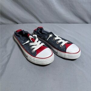 Falls Creek Kids Red and Gray Sneakers Size 4
